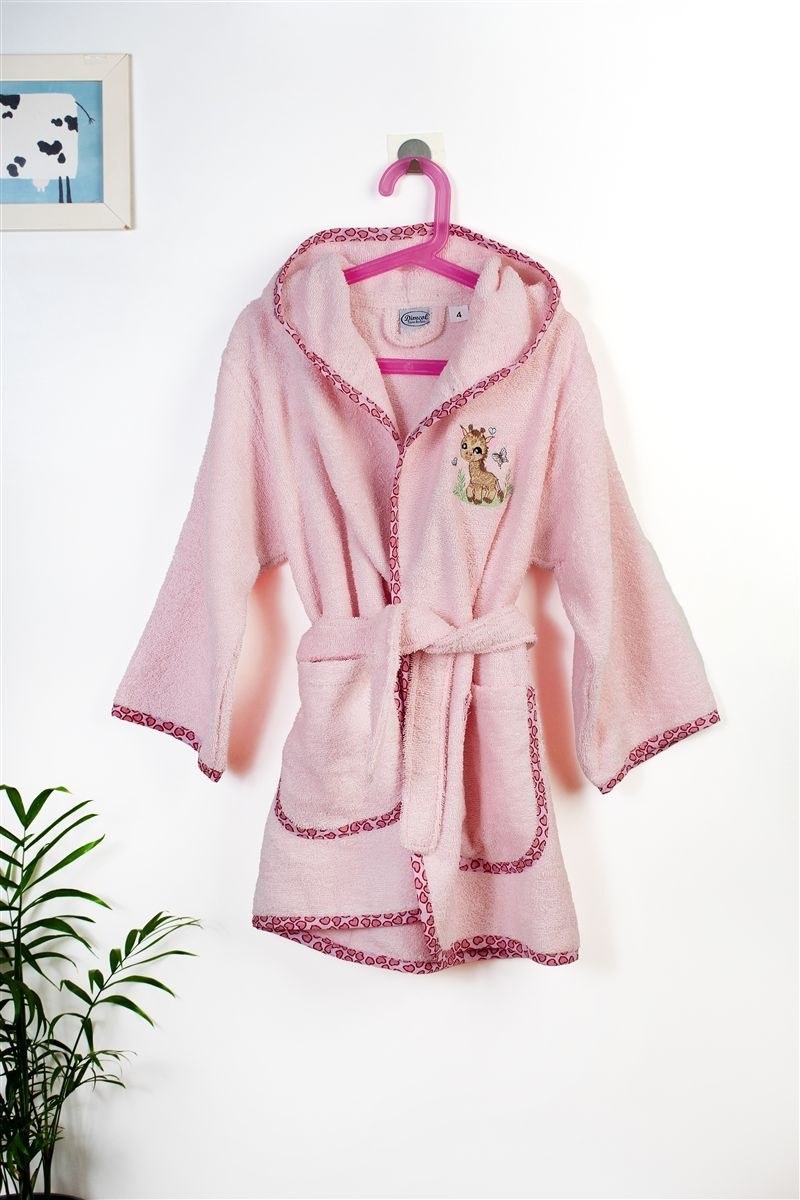 Μπουρνούζι Με Κέντημα Dimcol Giraffe 171 Size: 04 Pink