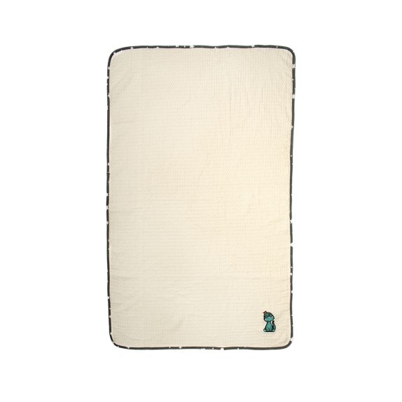 Κουβέρτα Πικέ Αγκαλιάς Dimcol Dinosaur 181 80X110 Ecru-Grey