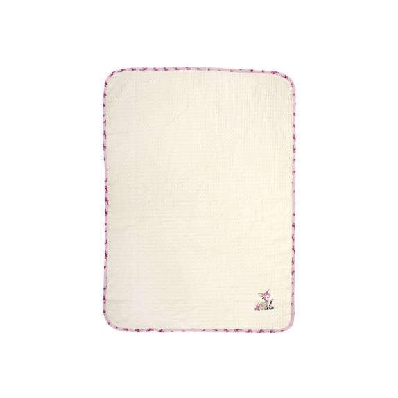 Κουβέρτα Πικέ Αγκαλιάς Dimcol Deer 198 80X110 Ecru-Pink