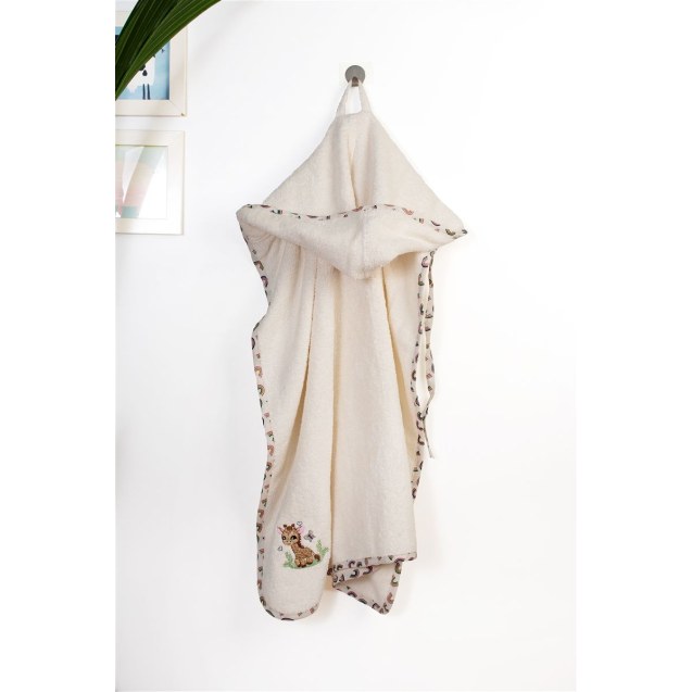 Βρεφική Κάπα Dimcol Giraffe 173 75X85 Ecru-Multi