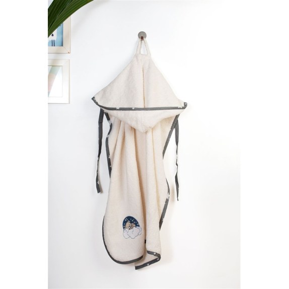 Βρεφική Κάπα Dimcol Cloudy Bear 177 75X85 Ecru-Grey