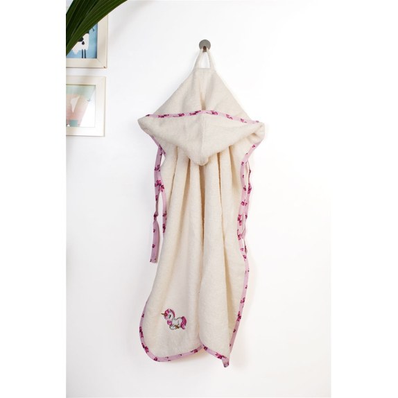 Βρεφική Κάπα Dimcol Unicorn 189 75X85 Ecru-Pink