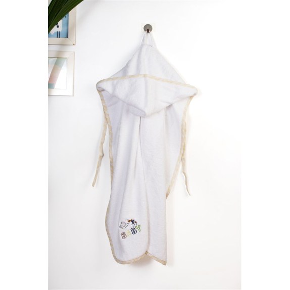 Βρεφική Κάπα Dimcol Stork 193 75X85 White-Yellow