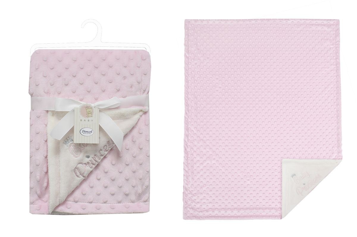 Κουβέρτα Minky Bubble Dimcol 420 gr/m² Princess 34 75X100 Pink