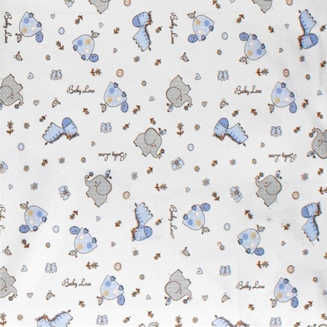 Σεντόνι Λίκνου Φανελένιο Dimcol Elephant 074...