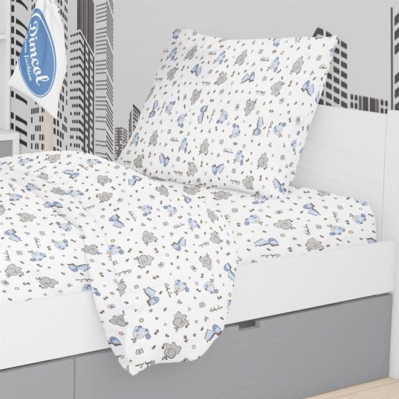 Παιδική Μαξιλαροθήκη Φανελένια Dimcol Elephant 074 50X70...