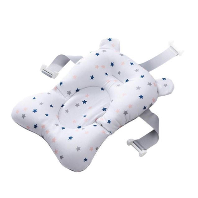 ΑΒΟ Μαλακό Μαξιλάρι Μπάνιου Άσπρο Με Αστεράκια