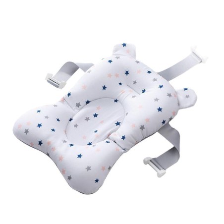 ΑΒΟ Μαλακό Μαξιλάρι Μπάνιου Άσπρο Με Αστεράκια