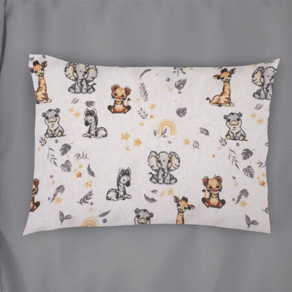 Βρεφική Μαξιλαροθήκη Dimcol Savanna 36 35X45 White-Grey...