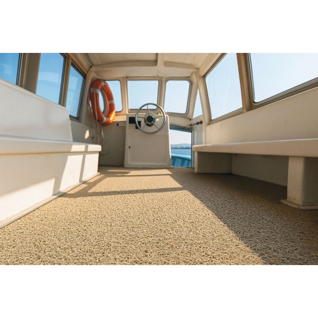 Πλαστικο Δαπεδο Spaghetti 12Mm Beige 1.22M Newplan