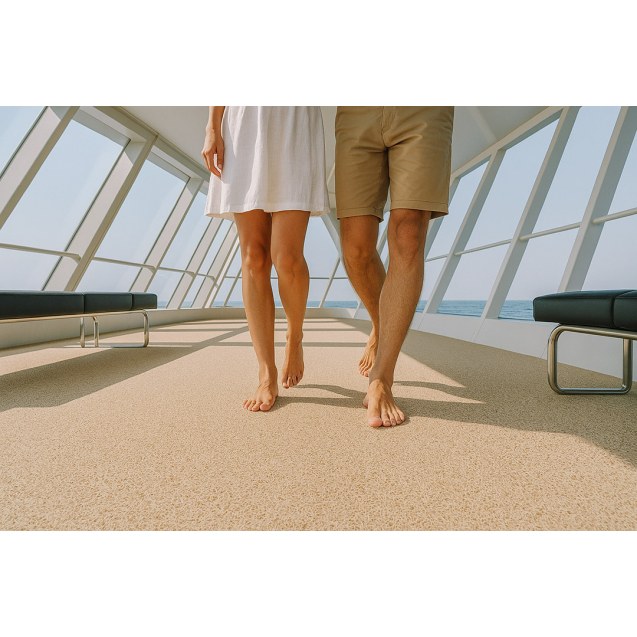 Πλαστικο Δαπεδο Spaghetti 12Mm Beige 1.22M Newplan