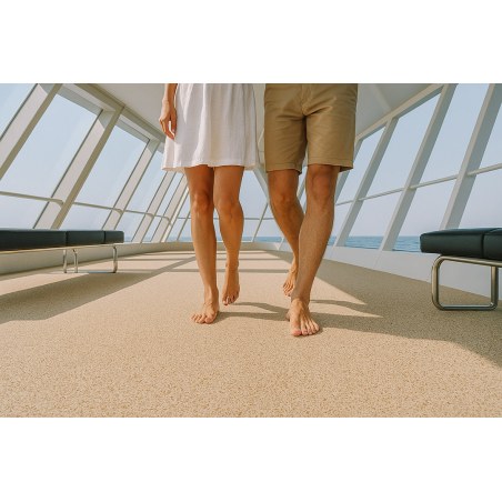 Πλαστικο Δαπεδο Spaghetti 12Mm Beige 1.22M Newplan