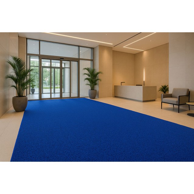 Πλαστικο Δαπεδο Spaghetti 12Mm Blue 1.22M Newplan