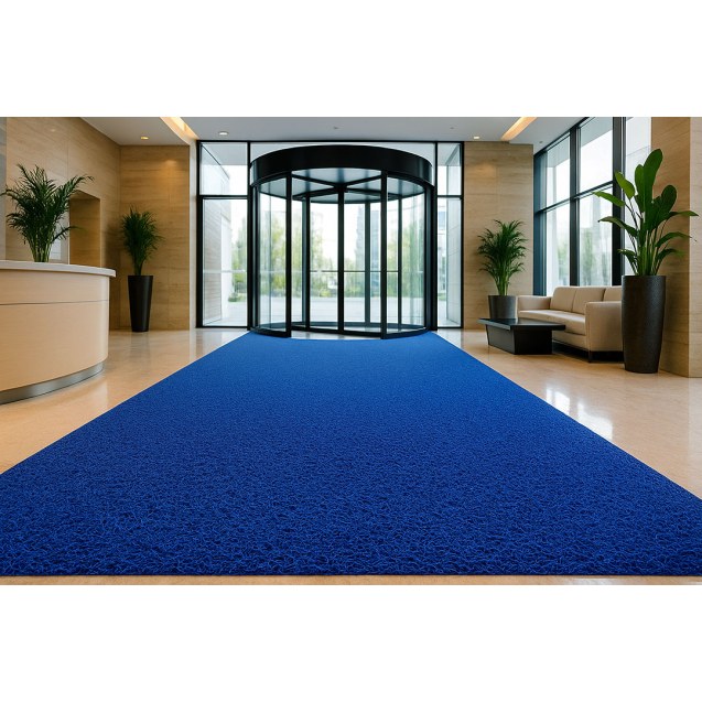 Πλαστικο Δαπεδο Spaghetti 12Mm Blue 1.22M Newplan