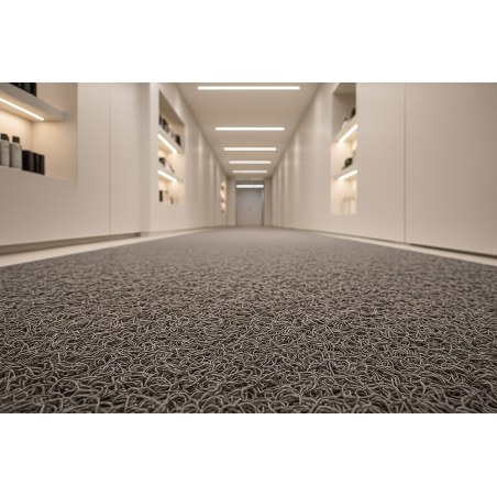 Πλαστικο Δαπεδο Spaghetti 12Mm L.Grey 1.22M Newplan