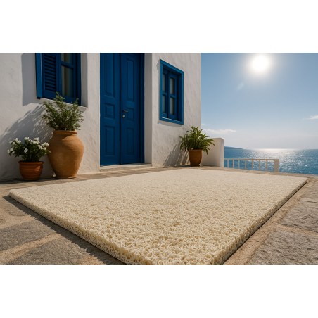 Πλαστικο Δαπεδο Spaghetti 12Mm White 1.22M Newplan