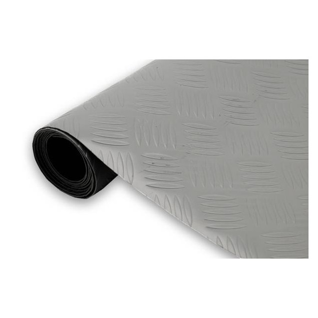 Πλαστικο Δαπεδο Λαμαρινα 1Mm Dk.Grey 2M Newplan