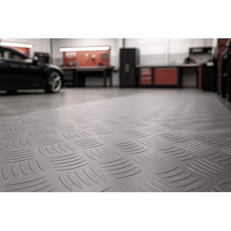 Πλαστικο Δαπεδο Λαμαρινα 1Mm Dk.Grey 2M Newplan