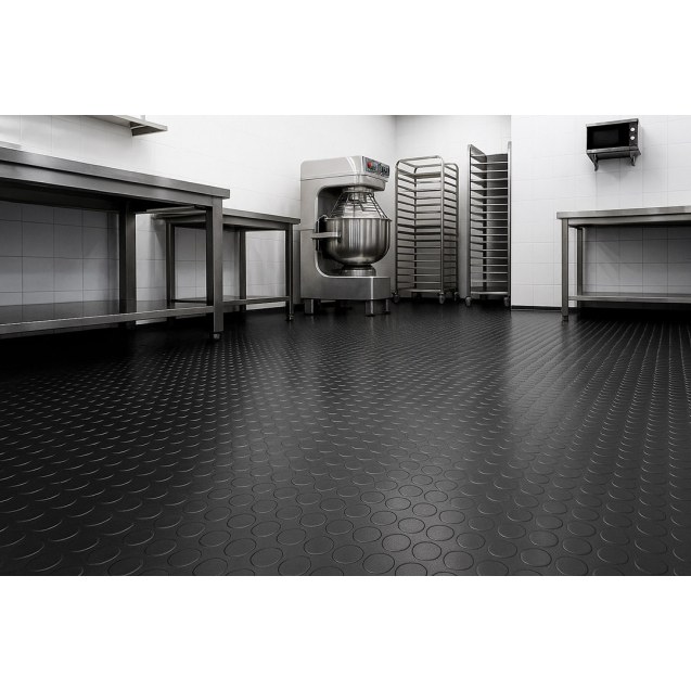 Πλαστικο Δαπεδο Ταπα 1Mm Black 2Μ Newplan