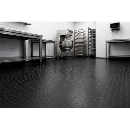 Πλαστικο Δαπεδο Ταπα 1Mm Black 2Μ Newplan