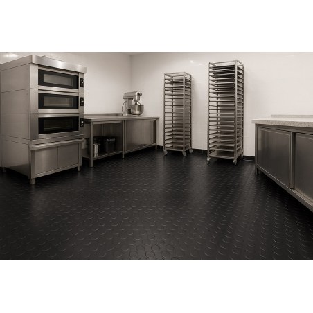 Πλαστικο Δαπεδο Ταπα 1.5Mm Black 2Μ Newplan