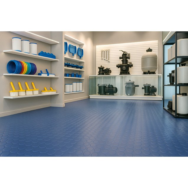 Πλαστικο Δαπεδο Ταπα 1Mm Ocean Blue 2Μ Newplan