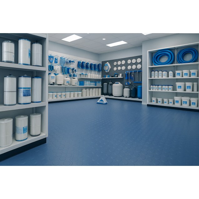 Πλαστικο Δαπεδο Ταπα 1Mm Ocean Blue 2Μ Newplan