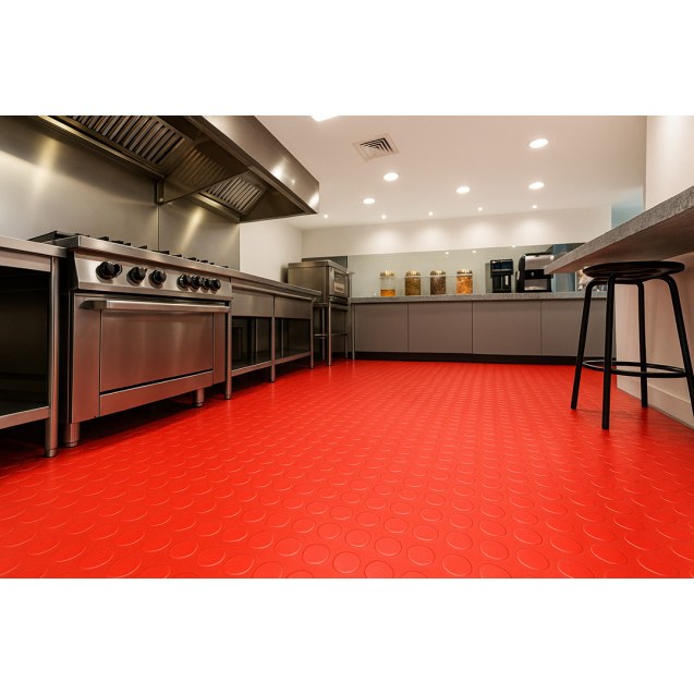 Πλαστικο Δαπεδο Ταπα 1Mm Red 2Μ Newplan