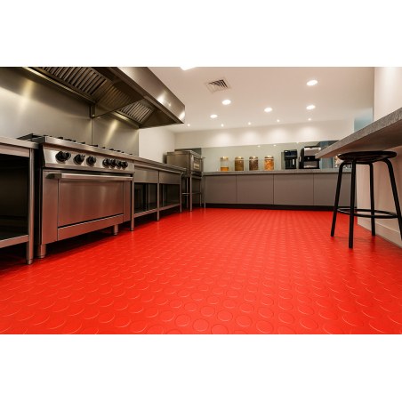 Πλαστικο Δαπεδο Ταπα 1Mm Red 2Μ Newplan