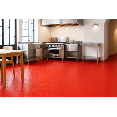 Πλαστικο Δαπεδο Ταπα 1Mm Red 2Μ Newplan