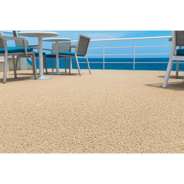 Πλαστικο Δαπεδο Spaghetti 15Mm Beige 1.22M Newplan