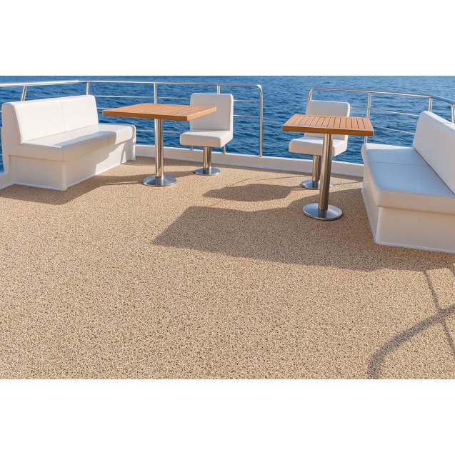 Πλαστικο Δαπεδο Spaghetti 15Mm Beige 1.22M Newplan