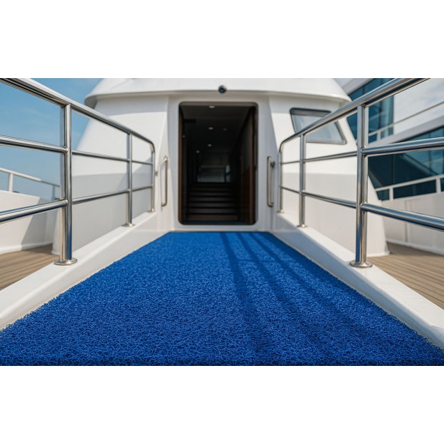 Πλαστικο Δαπεδο Spaghetti 15Mm Blue 1.22M Newplan