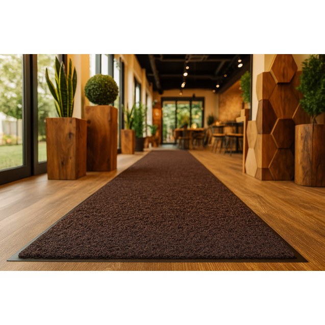 Πλαστικο Δαπεδο Spaghetti 15Mm Brown 1.22M Newplan