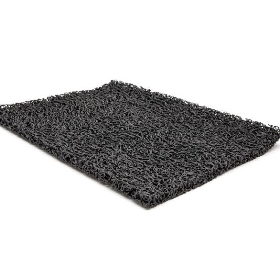 Πλαστικο Δαπεδο Spaghetti 15Mm Dark Grey 1.22M Newplan