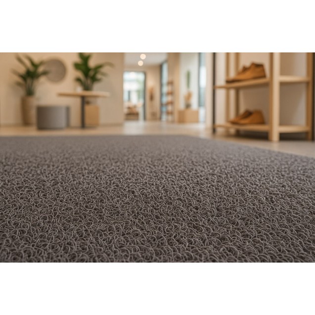 Πλαστικο Δαπεδο Spaghetti 15Mm Dark Grey 1.22M...