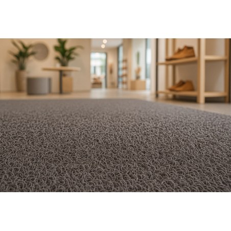 Πλαστικο Δαπεδο Spaghetti 15Mm Dark Grey 1.22M Newplan