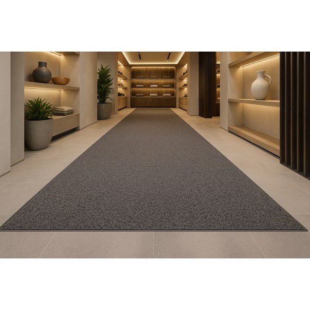 Πλαστικο Δαπεδο Spaghetti 15Mm Dark Grey 1.22M...