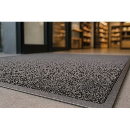 Πλαστικο Δαπεδο Spaghetti 15Mm Grey 1.22M Newplan