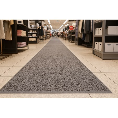 Πλαστικο Δαπεδο Spaghetti 15Mm Grey 1.22M Newplan