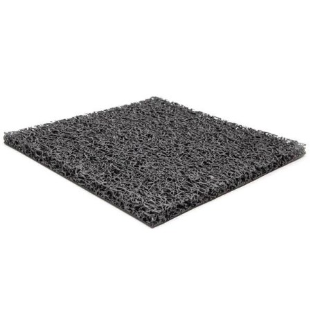 Πλαστικο Δαπεδο Spaghetti 17Mm Dark Grey 1.22M Newplan