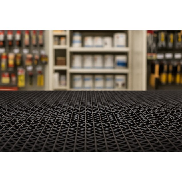 Πλαστικο Δαπεδο Zigzag Ματ 5Mm Black 1.20Μ Newplan