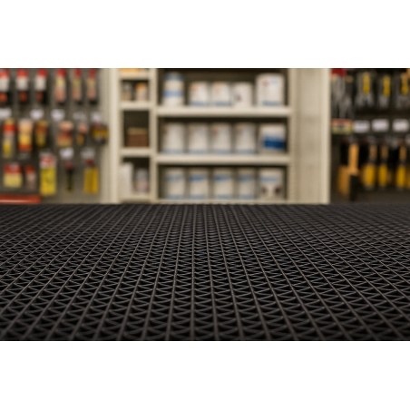 Πλαστικο Δαπεδο Zigzag Ματ 5Mm Black 1.20Μ Newplan
