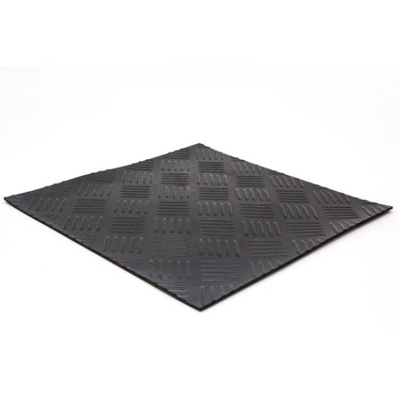 Δαπεδο Καουτσουκ 9005 3Mm Checker Λαμαρινα 1Μ Newplan