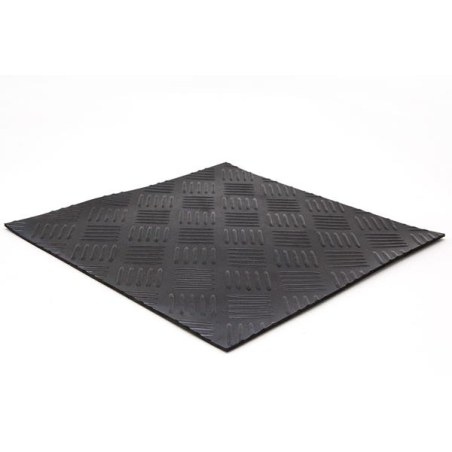 Δαπεδο Καουτσουκ 9005 3Mm Checker Λαμαρινα 1Μ Newplan