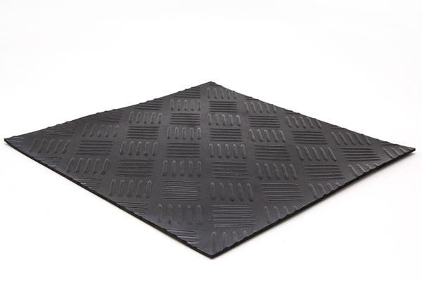 Δαπεδο Καουτσουκ 9005 3Mm Checker Λαμαρινα 1Μ Newplan