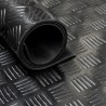 Δαπεδο Καουτσουκ 9005 3Mm Checker Λαμαρινα 1Μ Newplan