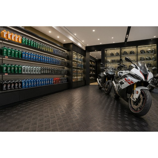 Δαπεδο Καουτσουκ 9005 3Mm Checker Λαμαρινα 1Μ...
