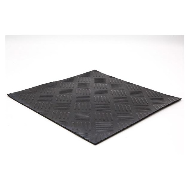 Δαπεδο Καουτσουκ 9005 3Mm Checker Λαμαρινα 1.2Μ...