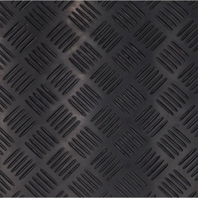 Δαπεδο Καουτσουκ 9005 3Mm Checker Λαμαρινα 1.2Μ...